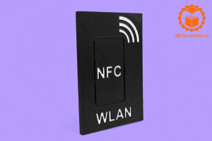 Personalisierbare NFC Platte mit beschreibbarer Oberfläche für Smart Home, Organisation und NFC-Anwendungen