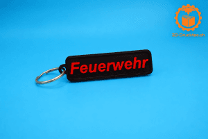 Feuerwehr Schlüsselanhänger mit individuellem Design für Feuerwehrangehörige und Fans