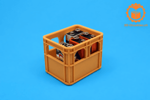 Stapelbarer 9V Batteriehalter im Bierkasten-Design für 5 Blockbatterien