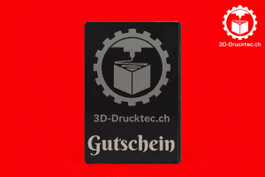 3D-Drucktec Geschenkgutschein für individuelle 3D-gedruckte Produkte und Zubehör