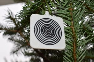 A & B Scheibe Weinachtsbaumschmuck