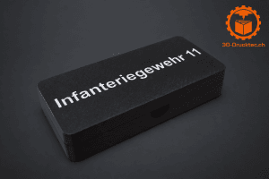 Verschlussbox für Infanteriegewehr 11 zur sicheren Aufbewahrung und zum geschützten Transport des Verschlusses