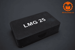 Passgenaue LMG25 Verschlussbox aus 3D-Druck für Schutz und ordentliche Lagerung des Verschlusses