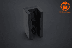 3D-gedruckte Wandhalterung für Stgw 57 zur vertikalen Montage mit stabilem Halt