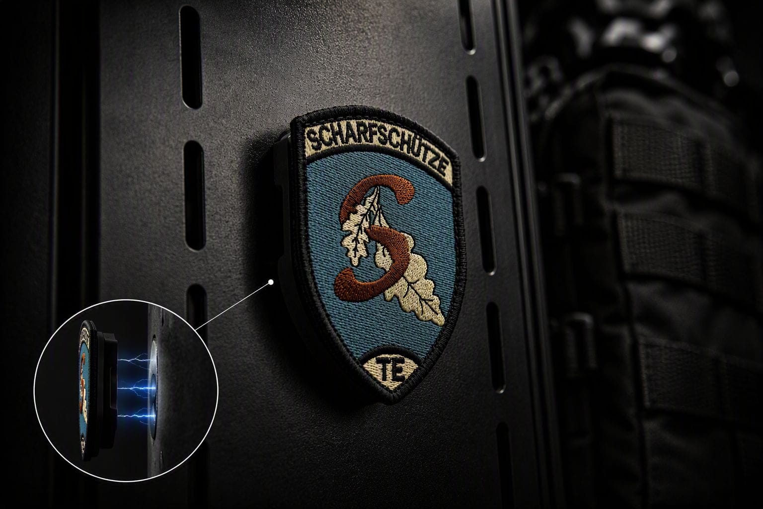 PatchDock Shield 65x92 – Magnetische Patch-Halterung