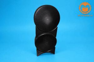 3D-gedrucktes Puck Display für Eishockey Pucks mit stapelbarer Bauweise